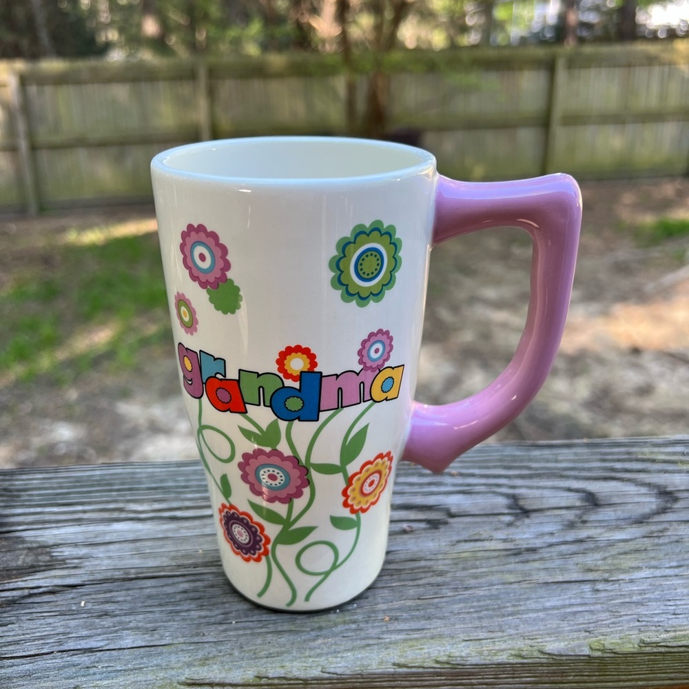 GRANDMA Ceramic Handle Travel Mug size